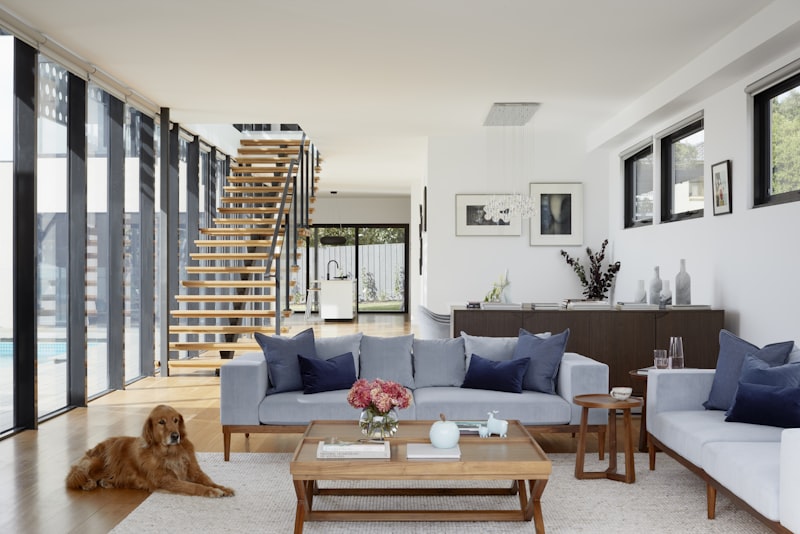 Modern home interior with smart tech